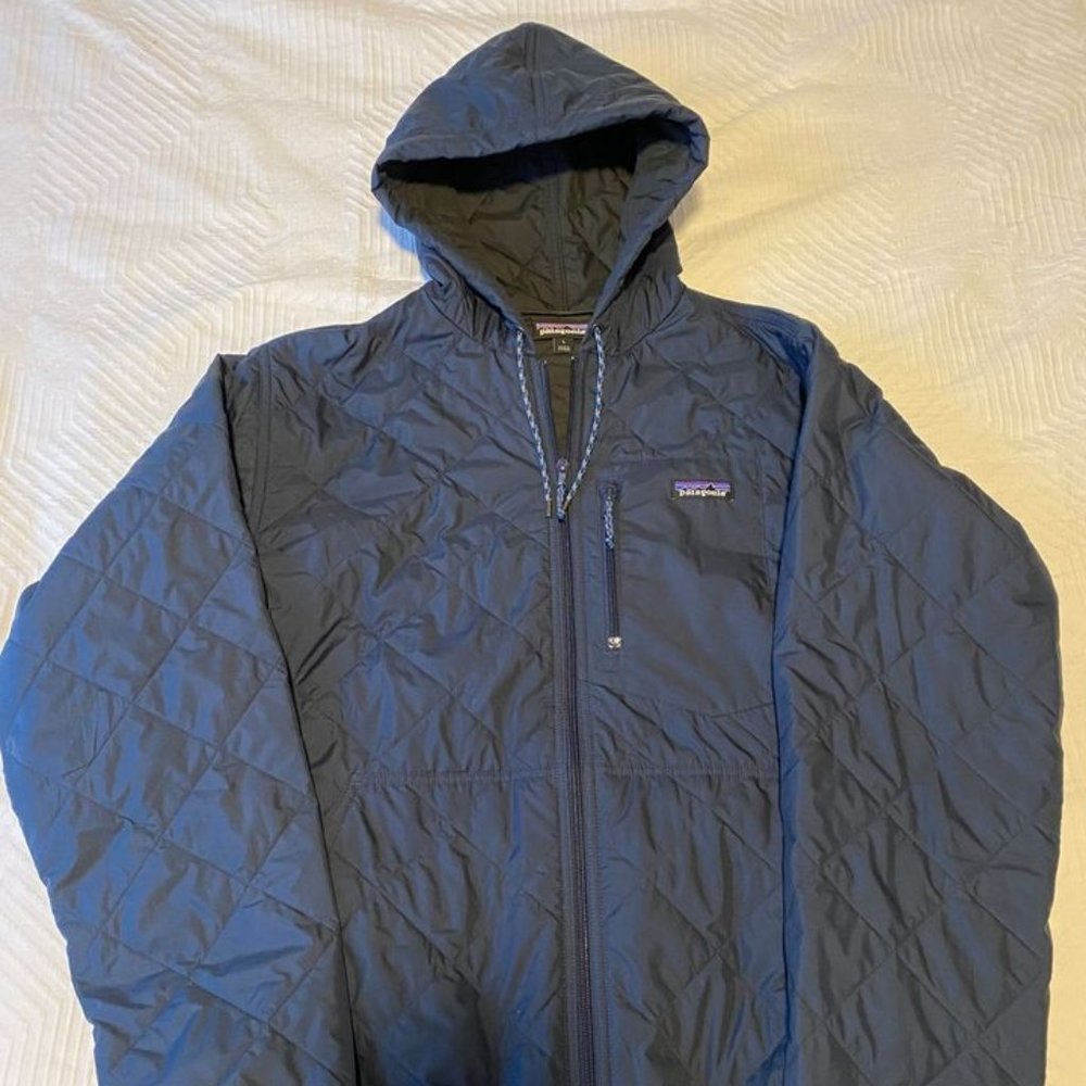 Patagonia Diamond Quilted Insulated Bomber Hoodie